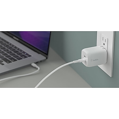 Dual USB-C GaN Wall Charger with PPS 65W