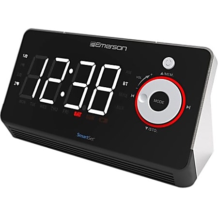 Emerson SmartSet ER100113 Clock Radio - 2 x Alarm - USB