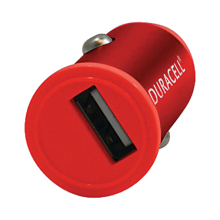 Duracell® Mini Car Charger For USB, Pink, LE2146