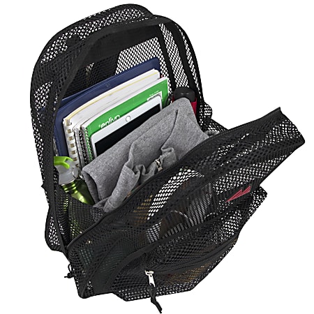 Trailmaker Mesh Backpack Black Office Depot