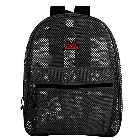 Trailmaker Mesh Backpack Black Office Depot