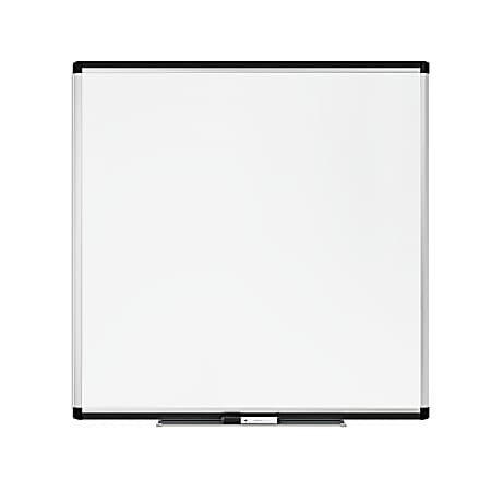 U Brands PINIT Magnetic Dry-Erase Whiteboard, 35" x 35", Aluminum Frame With Silver Finish