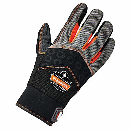 Ergodyne ProFlex 9001 Full-Finger Impact Knit Gloves, X-Large, Black