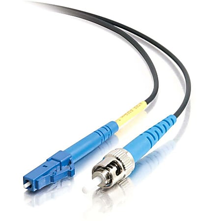 C2G 10m LC-ST 9/125 Simplex Single Mode OS2 Fiber Cable - Plenum CMP-Rated - Black - 33ft - Patch cable - LC single-mode (M) to ST single-mode (M) - 10 m - fiber optic - simplex - 9 / 125 micron - OS2 - plenum - black