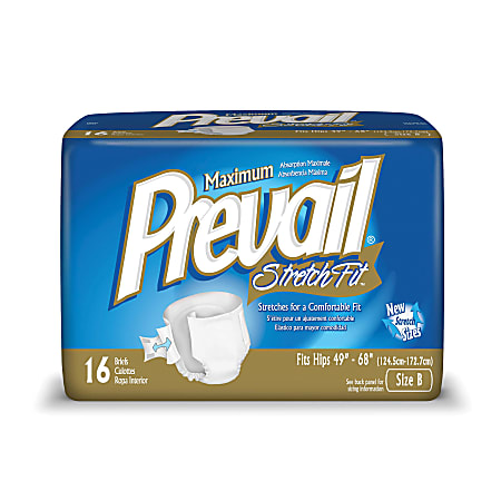 Prevail® Stretch-Fit™ Brief, 49"-68", Box Of 16