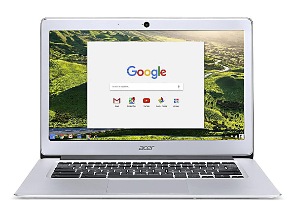 Acer® Refurbished Chromebook, With Webcam, 14" Screen, Intel® Celeron®, 4GB Memory, 32GB Flash Storage, Google™ Chrome OS, NX.GC2AA.017