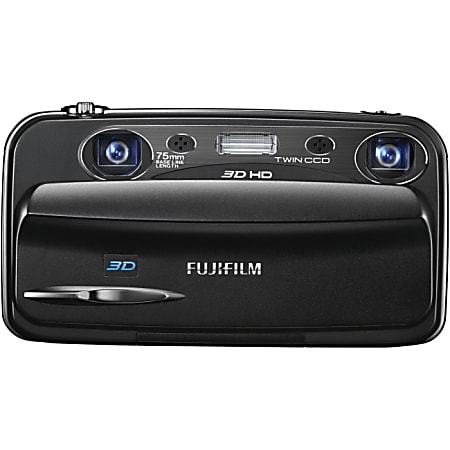 Fujifilm FinePix W3 10 Megapixel 3D Compact Camera - Black