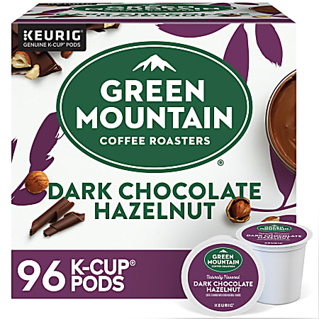 Green Mountain Coffee® Single Serve K-Cup® Pods, Dark Chocolate Hazelnut, Medium Roast, Pack Of 96 Pods