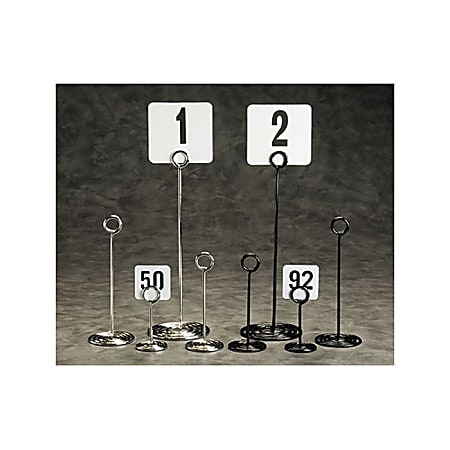 American Metalcraft Swirl-Base Chrome Number Stand, 12", Silver