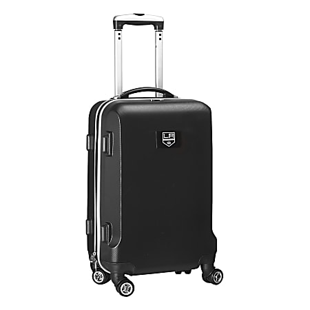 Denco 2-In-1 Hard Case Rolling Carry-On Luggage, 21"H x 13"W x 9"D, Los Angeles Kings, Black