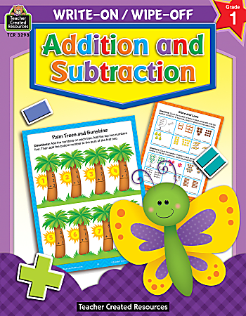 Teacher Created Resources Write-On/Wipe-Off Book, Addition And