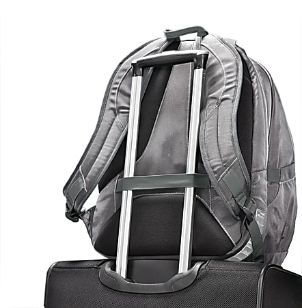 Samsonite Viz Air 2 Backpack With 15.6 Laptop Pocket PurpleSilverYellow Office Depot