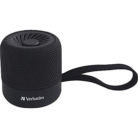Verbatim Portable Bluetooth Speaker System - White - 100 Hz to 20 kHz - TrueWireless Stereo - Battery Rechargeable - 1 Pack