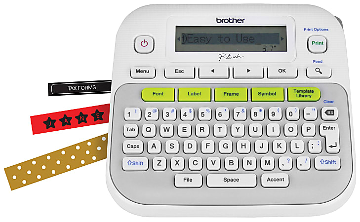 Label Maker Graphic Display 14 Fonts GYWE - Office Depot