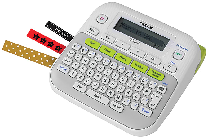 Label Maker Graphic Display 14 Fonts GYWE - Office Depot