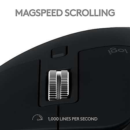 Logitech MX Master 3S Wireless Mouse Space Gray - Office Depot