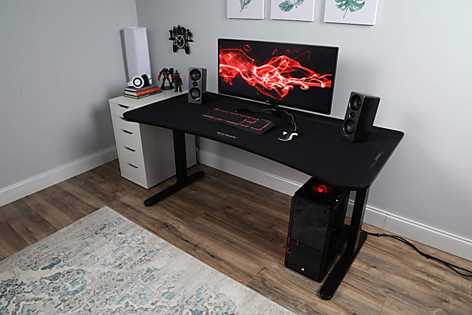 RESPAWN 1063 Gaming Desk 63in Computer Desk With Mouse Pad PC