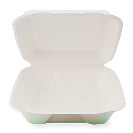 StalkMarket Heavyweight Hinged Containers, 9" x 9", Pack Of 200 Containers