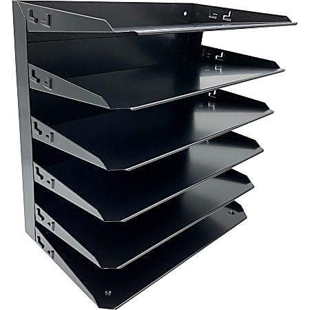Huron Horizontal Slots Desk Organizer - 6 Compartment(s) - Horizontal - 15 Huron Horizontal Slots Desk Organizer - 6 Compartment(s) - Horizontal - 15