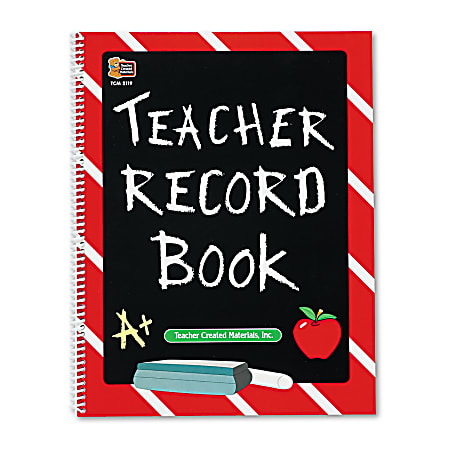 Teacher Created Resources Teacher Record Book, Chalkboard