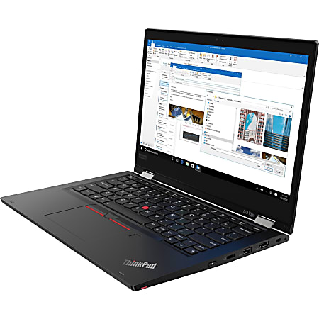 Lenovo ThinkPad L13 Yoga 20R5002HUS 13.3" Touchscreen 2 in 1 Notebook  - 1920 x 1080 - Intel Core i3 i3-10110U Dual-core 2.10 GHz - 4 GB RAM - 128 GB SSD - Glossy Black - Windows 10 Pro - Intel UHD Graphics