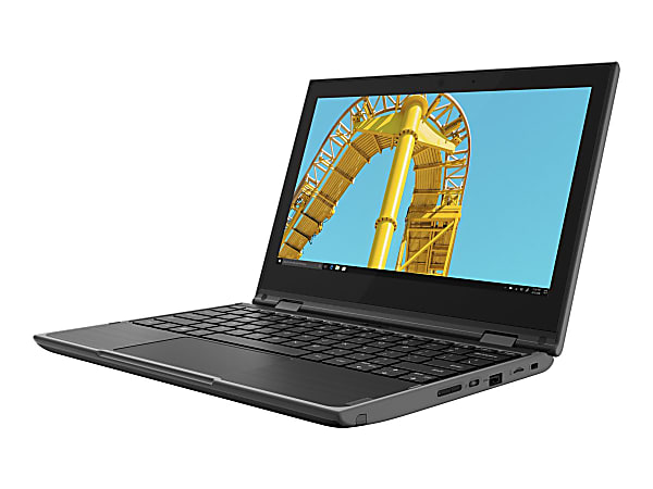 Lenovo 300e Windows 2nd Gen 81M900CAUS 11.6" Touchscreen Netbook - HD - 1366 x 768 - Intel Celeron N4120 Quad-core 1.10 GHz - 4 GB RAM - 64 GB Flash Memory - Gray - Windows 10 Pro - Intel UHD Graphics 600