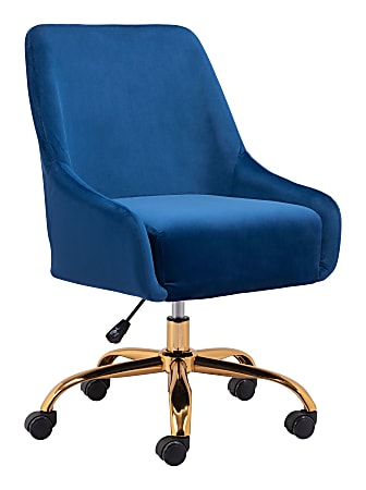 Blue desk and chair hotsell
