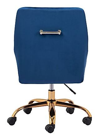 Zuo Modern Madelaine Ergonomic High Back Office Chair BlueGold