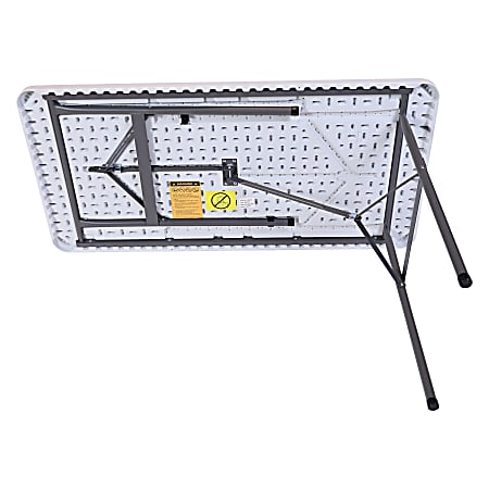 Luxテーブル Realspace Molded Plastic Top Folding Table 29 H x 48 W x 24