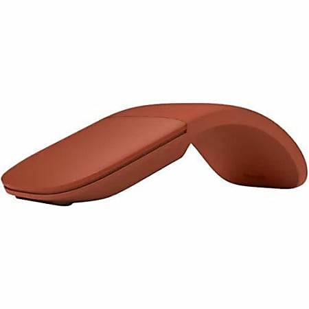 Microsoft Surface Arc Mouse - Optical - Wireless - Bluetooth - Poppy Red - AA Battery Supported - 6 Month Battery Run Time