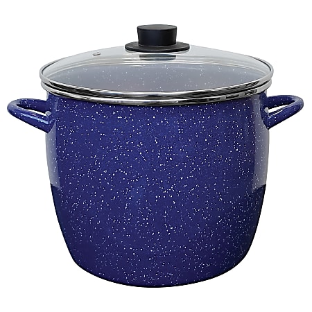 Ekco EOS 12 Qt Covered Stockpot, Blue
