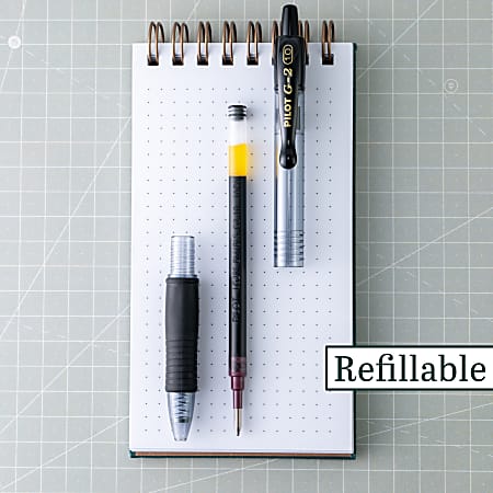 Pilot G2 Premium Gel Roller Pens Bold Point 1.0 mm Clear Barrels Assorted  Ink Colors Pack Of 4 Pens - Office Depot