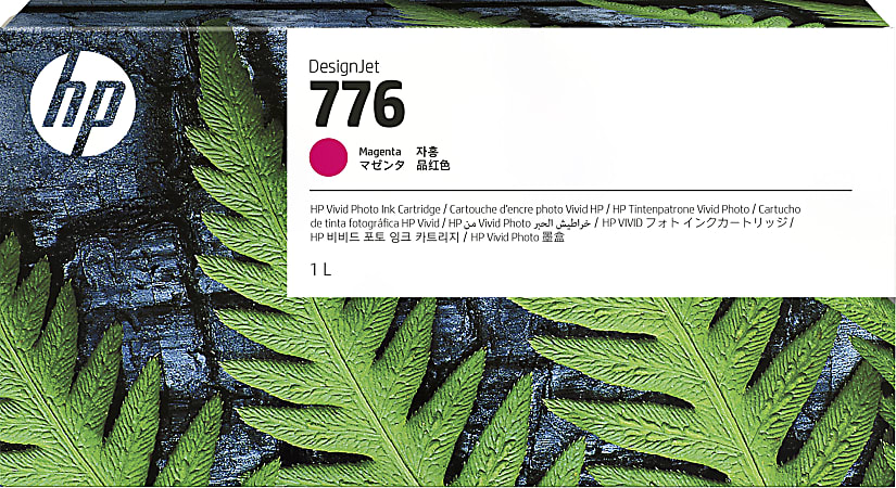 HP 776 DesignJet High-Yield Magenta Ink Cartridge, 1XB07A