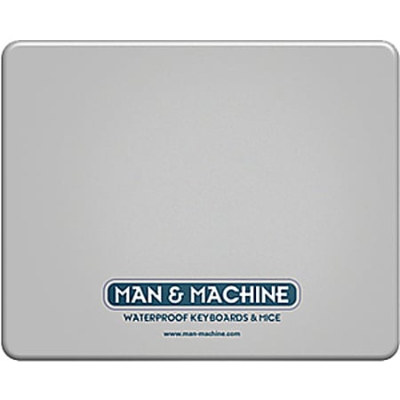 Man & Machine Mouse Pad - 0.03" x 8.69" x 7.13" Dimension - Gray - Silicone - 5 Pack