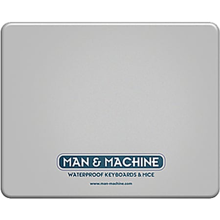 Man & Machine Mouse Pad, 0.03"H x 8.69"W x 7.13"D, Gray, Silicone, 5