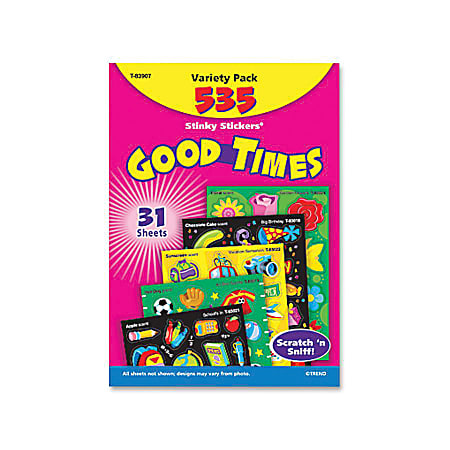 TREND Stinky Stickers Variety Pack, Good Times, Set Of 535