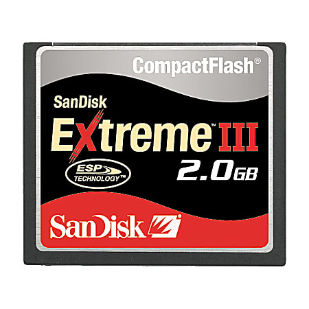 SanDisk® Extreme® III CompactFlash® Memory Card, 2GB