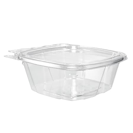 Dart® ClearPac® Containers, 5 1/2"H x 4 15/16"W x 2"D, 0.375 Qt, Clear, Pack Of 200 Containers