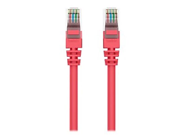 Belkin High Performance - Patch cable - RJ-45 (M) to RJ-45 (M) - 7 ft - CAT 6 - snagless - red -  - A3L980B07REDS