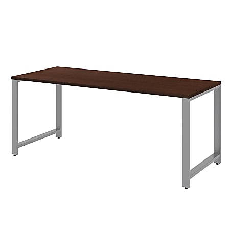 Bush Business Furniture Momentum Desk, 72"W x 30"D, Mocha Cherry, Premium Installation
