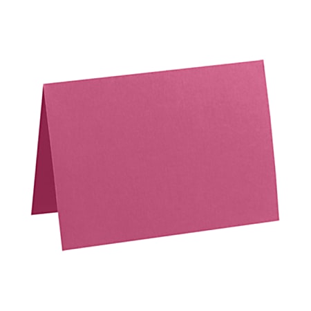 LUX Folded Cards, A1, 3 1/2" x 4 7/8", Magenta, Pack Of 50