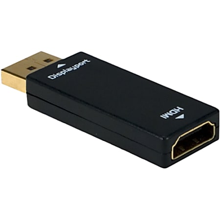 QVS - DisplayPort adapter - DisplayPort (M) to HDMI (F) - black
