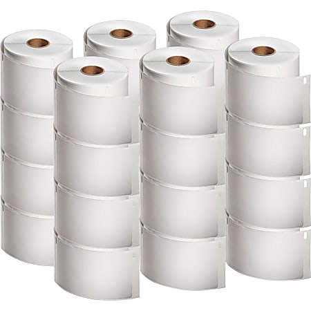 Dymo LabelWriter Shipping Label - 2 1/4" Height x 4" Width - Rectangle - Thermal - White - 24 Roll