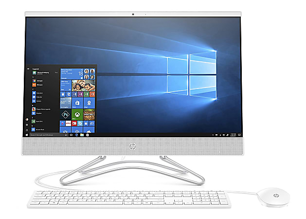 HP 24-f0010 All-In-One PC, 23.8" Screen, Intel® Pentium Silver, 8GB Memory, 1TB Hard Drive, Windows® 10 Home