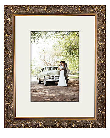 Timeless Frames® Prescott Picture Frame, 14” x 11" With Mat, Gold