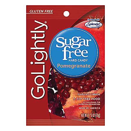 Hillside Candy Go Lightly Sugar-Free Candy For Diabetics, Pomegranate, 2.75 Oz Bag