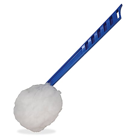 Impact Products Deluxe Toilet Bowl Mop - 5.75" Head - 12" Polypropylene Handle - Acid Resistant, Lightweight, Fatigue-free - 100 / Carton - Blue, White