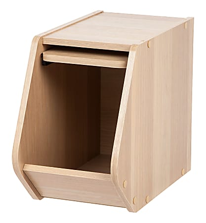 IRIS Modular Stacking Storage Box With Door 12 116 H x 7 78