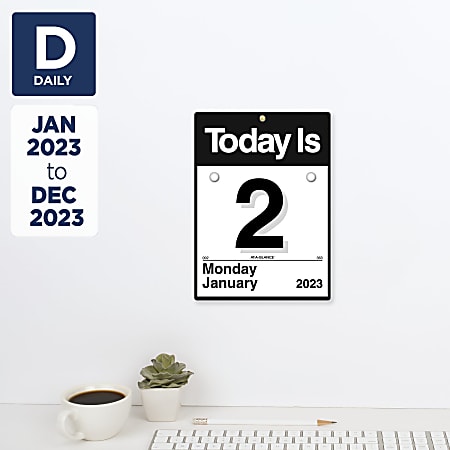 AT A GLANCE Today Is 2023 RY Daily Wall Calendar Small 6 x 6 Office Depot
