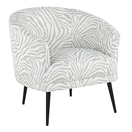 LumiSource Tania Contemporary/Glam Accent Chair, Light Green